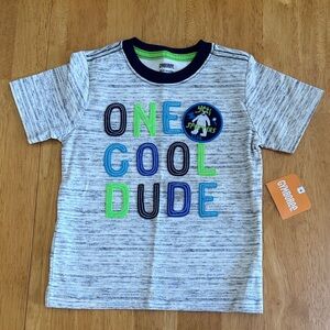 Gymboree Gray and Blue Yeti Spotters Club Tee Vintage